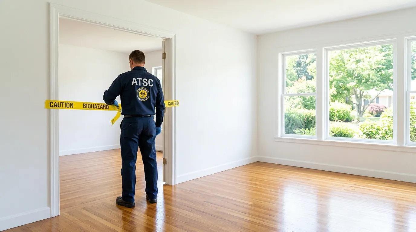 Certified biohazard cleanup crew performing Decomposition Cleanup in Miami